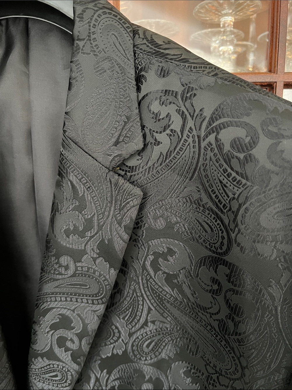 Italian Black Paisley Sport Coat